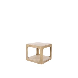 Amalfi Owen Side Table Natural Wash 51x51x54cm