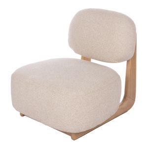 Amalfi Tatum Armchair Off White & Natural 70x78x70cm