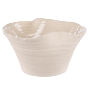 Rogue Tulle Bowl Vessel Cream 25x21x14cm