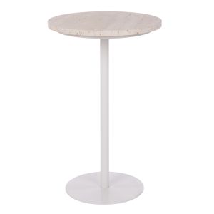 Amalfi Crew Side Table Beige 35x35x56cm