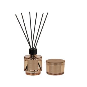 Academy Suede Tobacco Fragrance Set 100ml/90g Tan 12x8x23cm