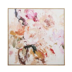 Amalfi Bloom Hand Finished Wall Art Multi-Coloured 100x4.5x100cm