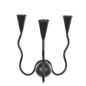 Amalfi Henrik Candle Holder Black 24x24x24cm
