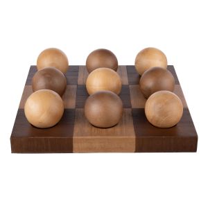 Academy Marshall Game & Sculpture Light & Dark Timber 23x26x7cm