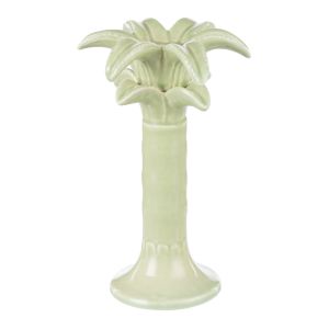 Emporium Neri Palm Candle Holder Green 11.5x11.5x18.5cm