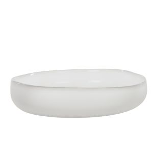 Amalfi Nevoso Glass Plate White 30x30x4.5cm