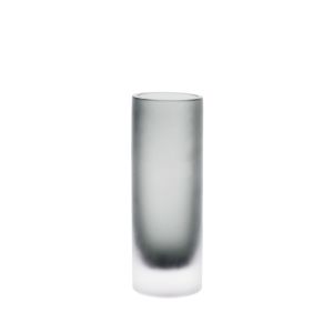Grand Designs Griffin Glass Vase Small Grey 8.3x8.3x20cm