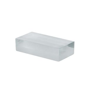 Amalfi Bernard Glass Brick Sculpture Frosted 20.2x10x5cm