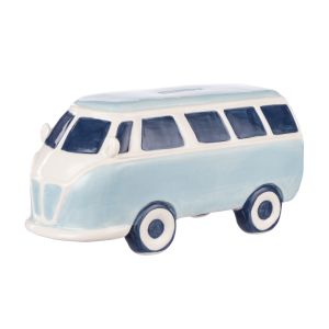 Emporium Combi Money Bank White & Blue 21.8x9.8x10.5cm