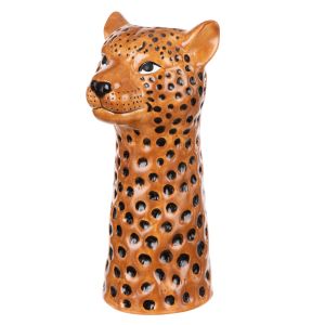 Emporium Lennon Cheetah Vase Multi 12x11x25cm