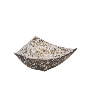 Academy Ezra Plate Mottled Reactive Grey 19x19x6cm