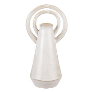 Amalfi Halo Vase Large White 12.3x9.8x24.7cm