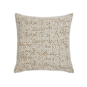 Grand Designs Jasper Cushion Brown & Off White 60x60x12cm