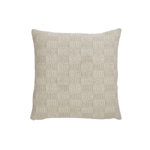 Amalfi Enver Geo Cushion Ivory & Beige 50x50x10cm