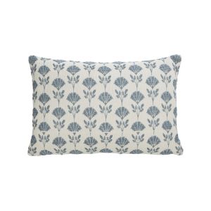 Society Home Gaia Cushion Blue & Ivory 40x60x10cm