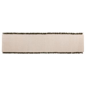 Amalfi Isla Fringe Table Runner Green 140x35x1cm