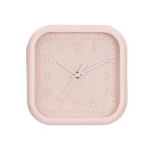 Emporium Nico Wall Clock Pink/White 20.3x20.3x2.9cm