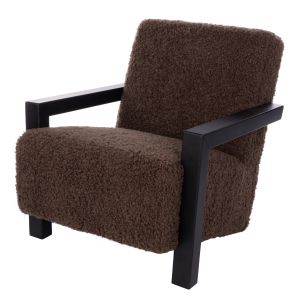 Amalfi Navarro Armchair Brown & Black 86.5x76x80cm