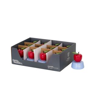 Davis & Waddell Apple Mechanical Timer 60 Minute Blue & Red 7.5x7.5x9.5cm
