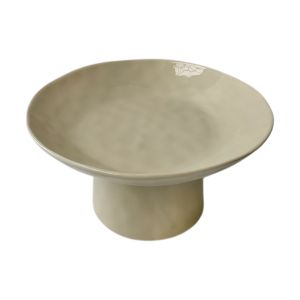 Grand Designs Kitchen Serano Footed Serving Bowl Textured Cream 23x23x4cm