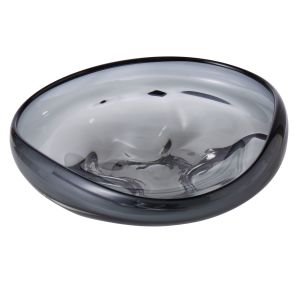 Grand Designs Organic Shape Shallow Bowl Smoke 36x34x10.5cm