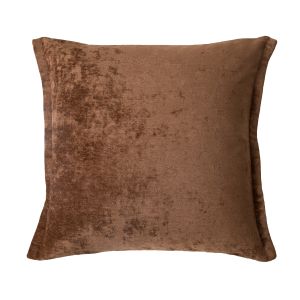Grand Designs Velvet Cushion Brown 60x60x10cm