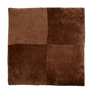 Grand Designs Velvet Over Sized Cushion Brown 100x100cm