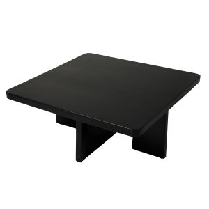 Grand Designs Modern Wooden Coffee Table Black 89x89x39cm