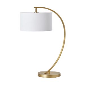 Grand Designs Stelvio Table Lamp Gold & White 43x43x67cm