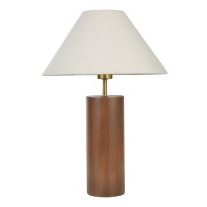 Grand Designs Percival Table Lamp Beige & Brown 35x35x50cm