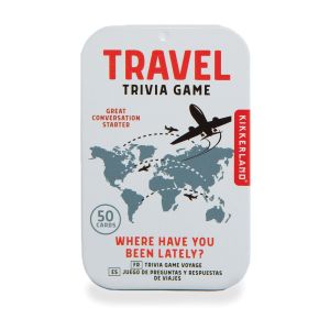 Kikkerland Travel Trivia Multi-Coloured 6x2x10cm