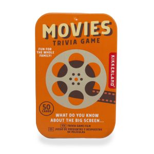 Kikkerland Movies Trivia Tin Black 6x1.75x9.5cm