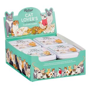 Ridleys Cat Lover's Playing Cards (12 Disp) Multi-Coloured 2.5x8.2x10cm