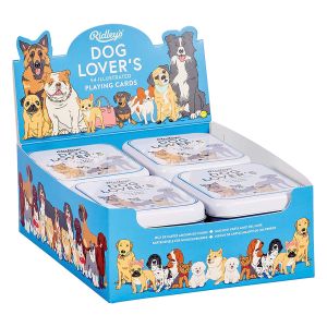 Ridleys Dog Lover's Playing Cards (12 Disp) Multi-Coloured 2.5x8.2x10cm