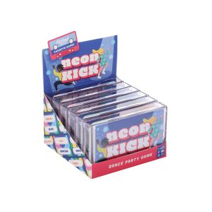 Ridleys Neon Kick Cassette Game (6Disp) Multi-Coloured 11x2x7cm