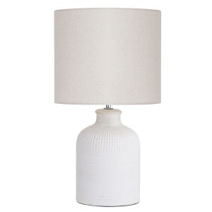 Amalfi Isla Table Lamp White Wash/White 26x26x47cm