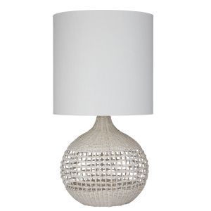 Amalfi Noosa Table Lamp White 40x40x77cm