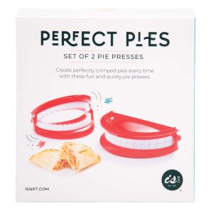 Quirky Kitchen Perfect Pies - Set of 2 Pie Presses Red SML: 5.1x14.1x8.8cm
LRG: 6.2x17x10.3cm