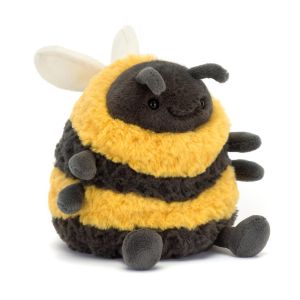 Jellycat Happy Bee Yellow & Dark Grey 11x12x16cm