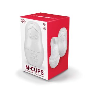 Fred M-Cups - Matryoshka Measuring Cups (Set of 6) White 12.8x8.2x8.2cm
