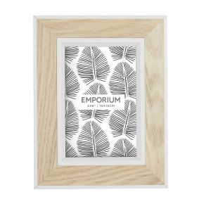 Emporium Tazmin 4x6" Photo Frame Natural/White 17x22cm