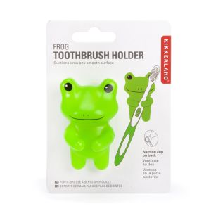 Kikkerland Frog Toothbrush Holder Multi-Coloured 3.4x4.5x5.1cm