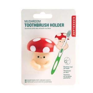 Kikkerland Mushroom Toothbrush Holder Multi-Coloured 3.4x4.5x5.1cm