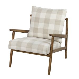 Amalfi Grange Chair White/Beige/Walnut 65.5x77x81.5cm