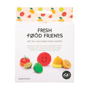 IS GIFT Fresh Food Friends (Set of 4) Multi-Coloured XS:7cmS:10cmM:8cmL:12cm