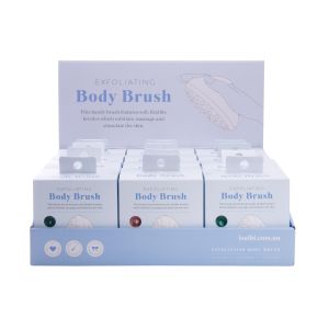 IS GIFT Body Brush (2Asst/12Disp) Multi-Coloured 11x11x7cm