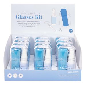 isGift Glasses Clean & Repair Kit (12 Disp) Multi-Coloured 11x0.7x0.4cm