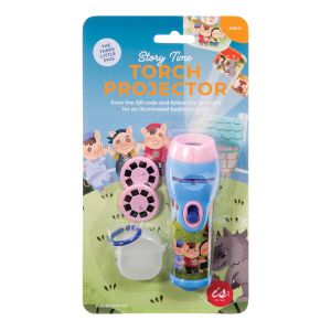 IS GIFT Story Time Torch Projector​ - 3 Little Pigs Multi-Coloured 4x4x12cm