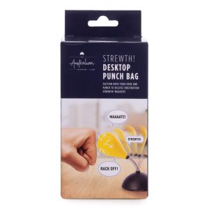 isGift Strewth Talking Desktop Puhing Bag Yellow 8x8x14.5cm