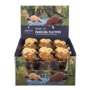 The Australian Collection Wind Up Paddling Platypus CDU 24pcs/2 Assorted 8x5x4cm